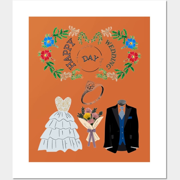 Wedding Day Wall Art by TheStyleLab